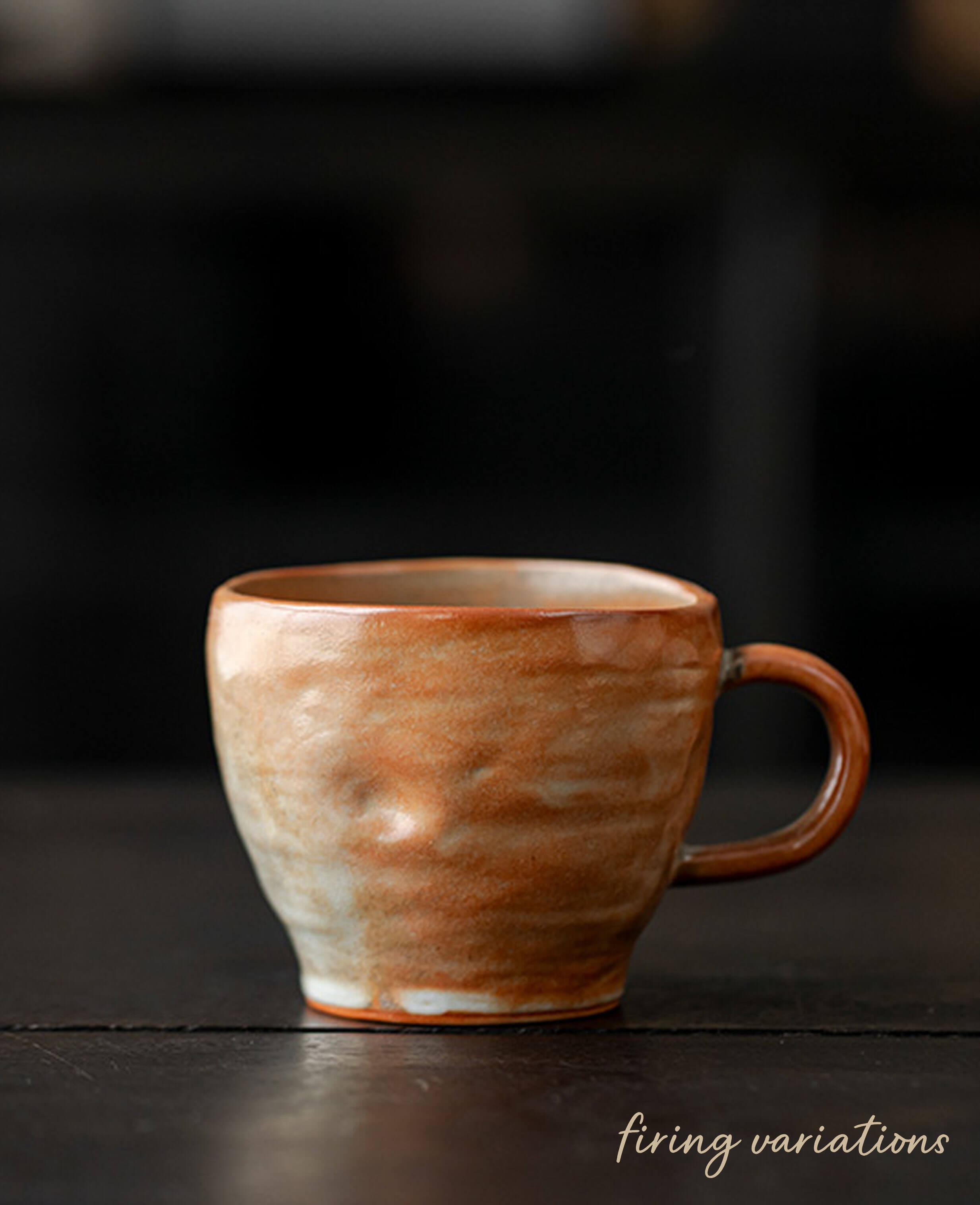 amber veil handmade ceramic coffee and tea mug in australian artisan stoneware finish