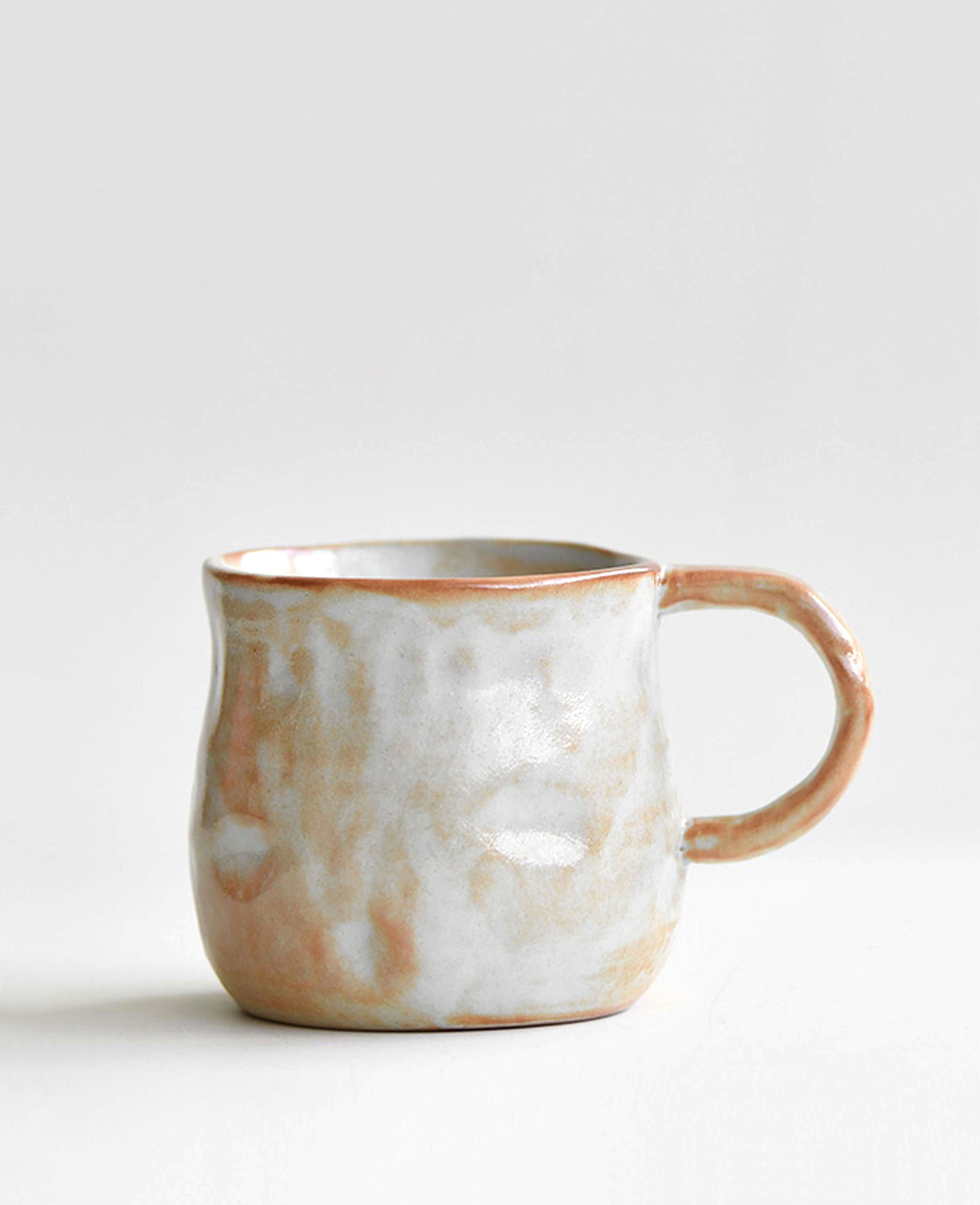 snowcrest wheel thrown stoneware coffee and tea mug profile wood fired flame glaze light minimalist clayshade collection cover photo